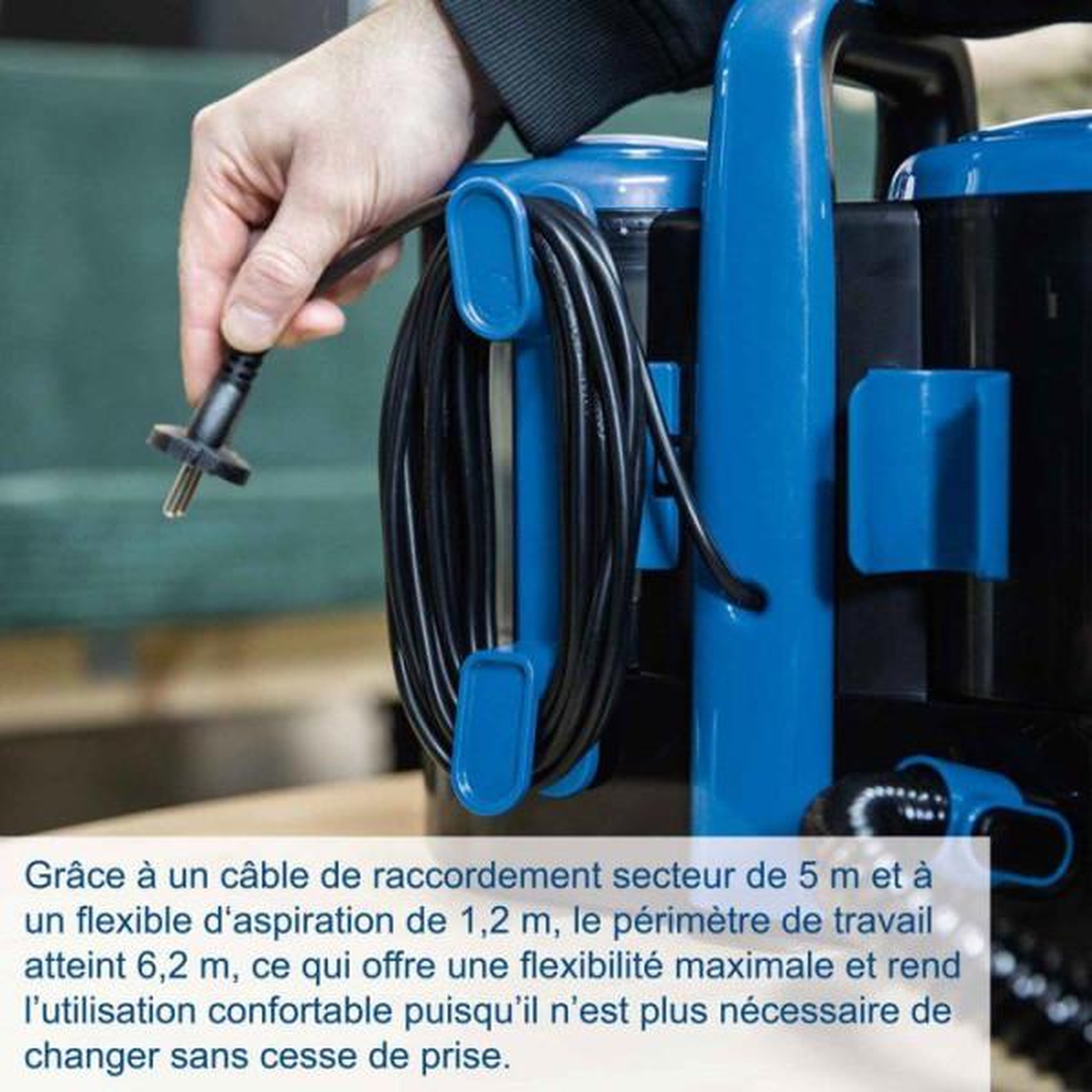 Voir la diapositive 4 : SCHEPPACH Nettoyeur détacheur / shampouineuse scheppach - swc600 - 600w - 15kpa - réservoir 1,5l - tuyau 1,2m - accessoires inclus