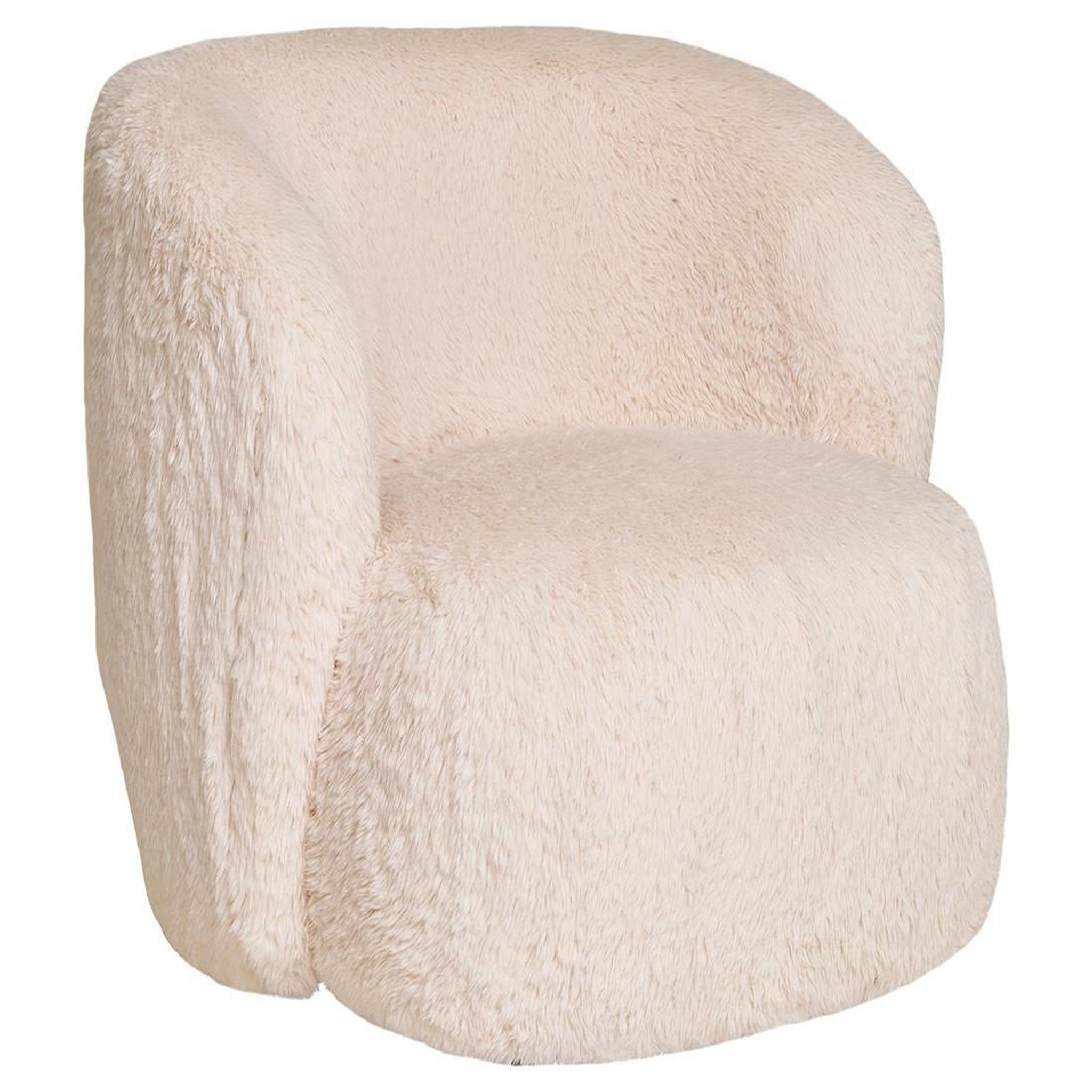 Voir la diapositive 2 : LISA DESIGN Maeto - fauteuil - en fausse fourrure