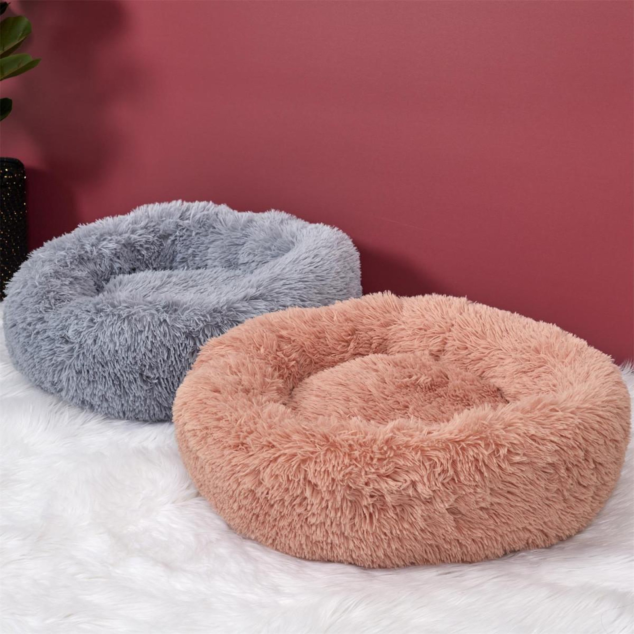 Voir la diapositive 4 : The concept Factory Panier rond chien & chat  apaisant  60cm gris