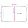 Voir la diapositive 6 : VIDAXL Voile de parasol tissu oxford rectangulaire 5x8 m anthracite
