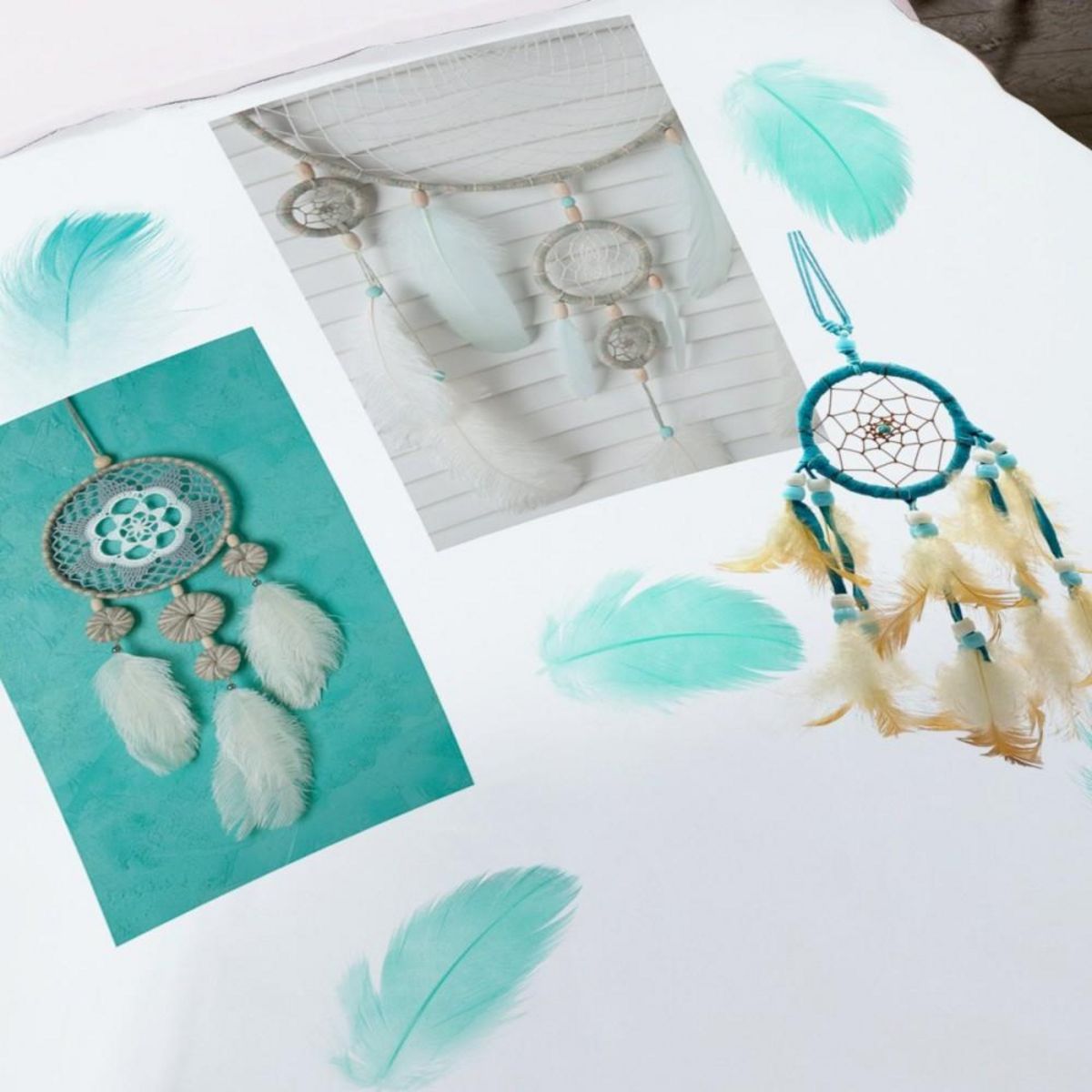 Dourev Housse de couette 140x200 NAVAJO + 1 taie 100% coton