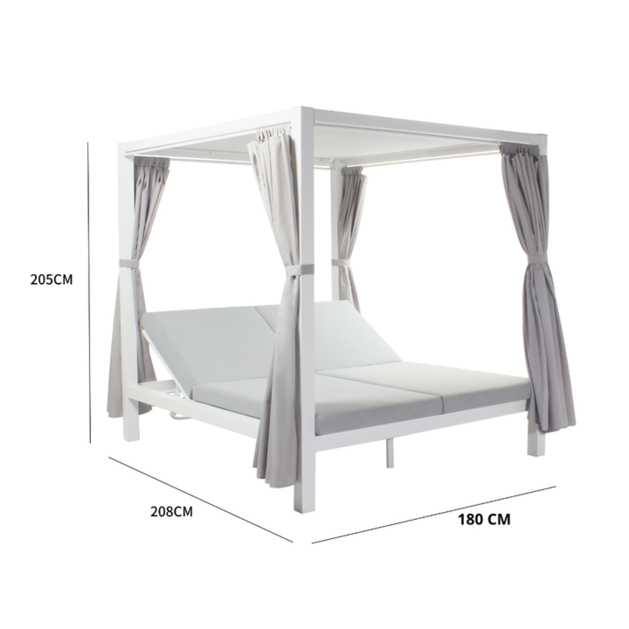 Voir la diapositive 3 : CONCEPT USINE Lit de jardin 2 places gris cordoue