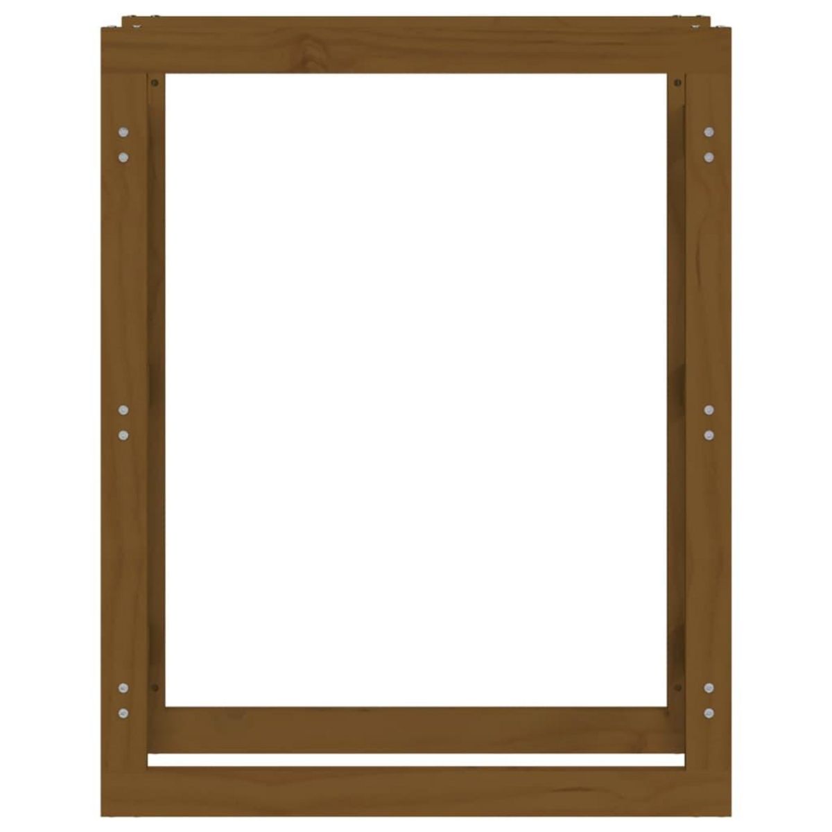 VIDAXL Support de bois de chauffage Marron miel 80x25x100cm Pin massif