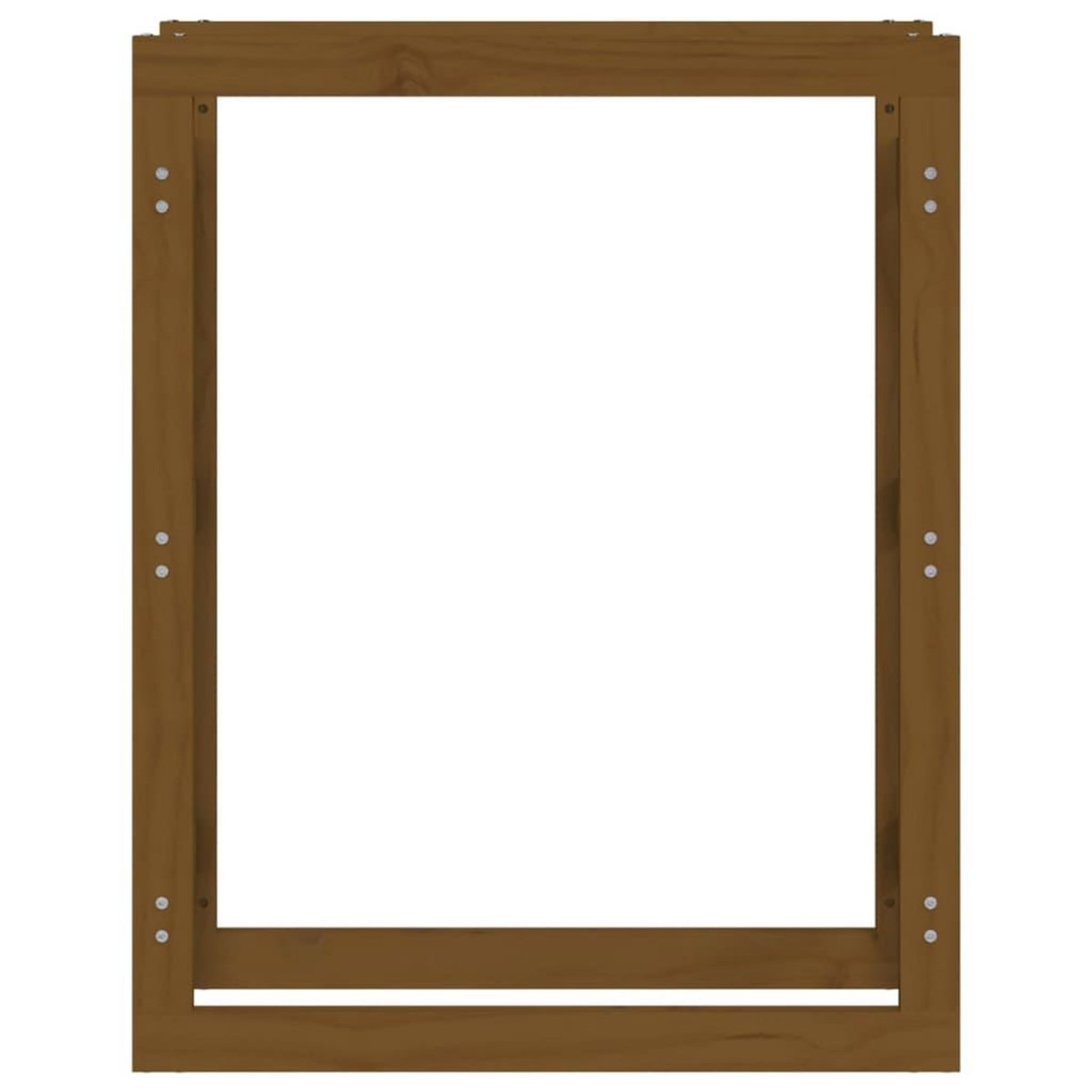 VIDAXL Support de bois de chauffage Marron miel 80x25x100cm Pin massif