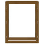 Voir la diapositive 5 : VIDAXL Support de bois de chauffage Marron miel 80x25x100cm Pin massif