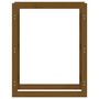 Voir la diapositive 5 : VIDAXL Support de bois de chauffage Marron miel 80x25x100cm Pin massif