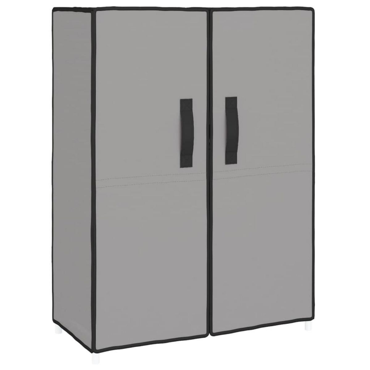 VIDAXL Armoire a chaussures Gris 60x28x90 cm Tissu