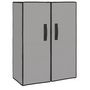 Voir la diapositive 2 : VIDAXL Armoire a chaussures Gris 60x28x90 cm Tissu