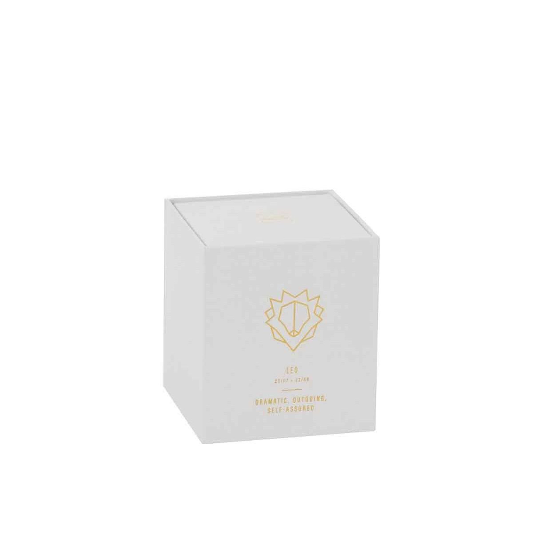 Voir la diapositive 2 : J-LINE Bougie parfumée  lion  10cm sapphire amber tea