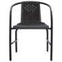Voir la diapositive 3 : VIDAXL Chaises de jardin lot de 2 Plastique Rotin et acier 110 kg
