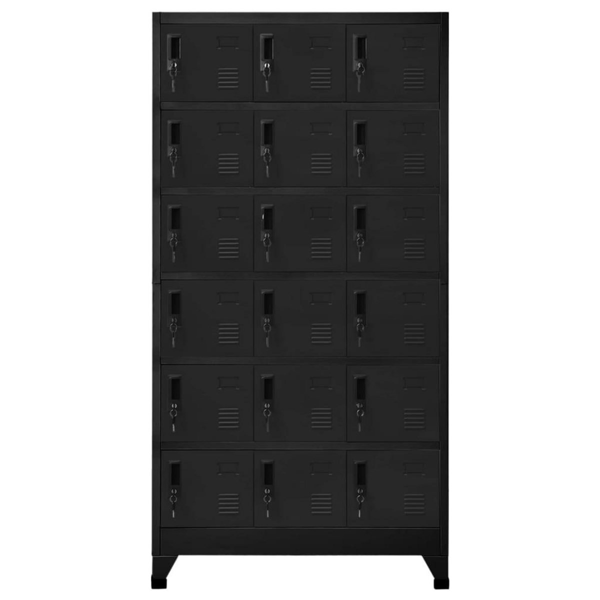 VIDAXL Armoire a casiers Noir 90x40x180 cm Acier