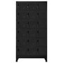 Voir la diapositive 2 : VIDAXL Armoire a casiers Noir 90x40x180 cm Acier