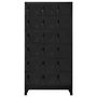 Voir la diapositive 2 : VIDAXL Armoire a casiers Noir 90x40x180 cm Acier