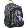 Voir la diapositive 2 : Sac à dos 2 compartiments noir et vert JURASSIC WORLD