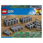 LEGO City 60205 - Pack de rails, Ensemble d'Accessoires d'Extension City Train