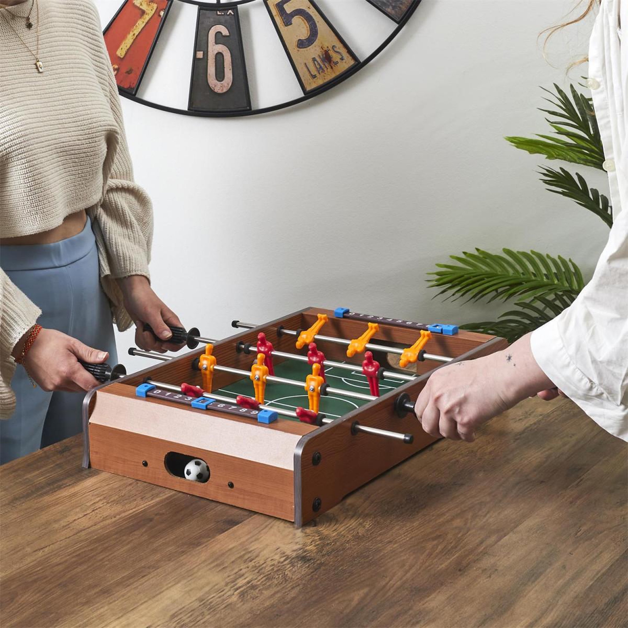 Voir la diapositive 6 : MISTER GADGET Jeu de Table  Baby-Foot  51cm Naturel