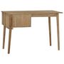 Voir la diapositive 5 : VIDAXL Bureau avec 2 tiroirs 110x52x75 cm Bois de teck solide