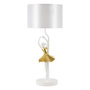 Voir la diapositive 1 : Paris Prix Lampe à Poser en Résine  Dancer  64cm Blanc & Or