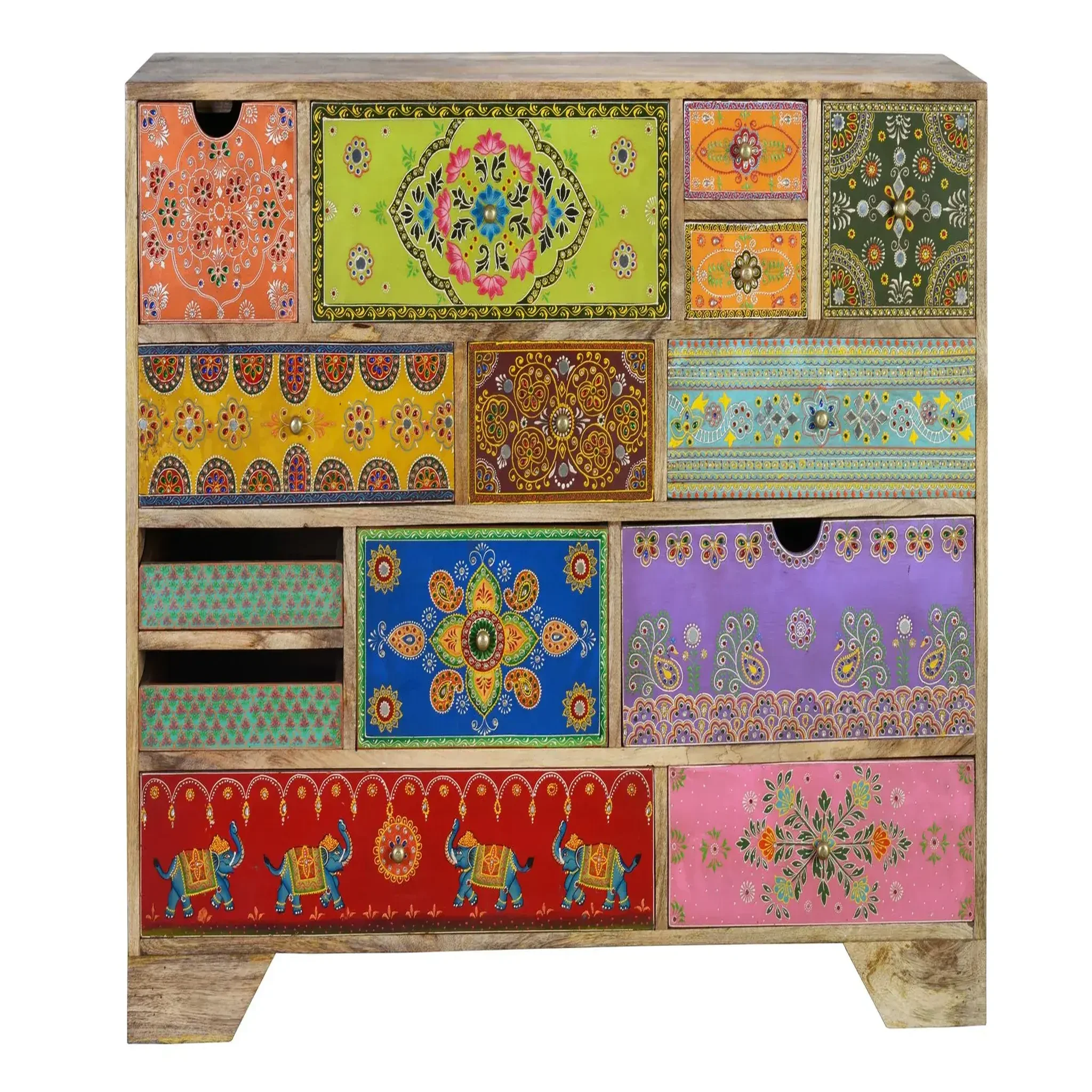 GINER Y COLOMER SL Commode en bois de manguier 120 cm style ethnique boho