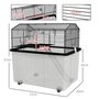 Voir la diapositive 3 : PAWHUT Cage rongeur hamster 2 étages - roulettes, plateforme, échelle, accessoires - PP transparent acier noir