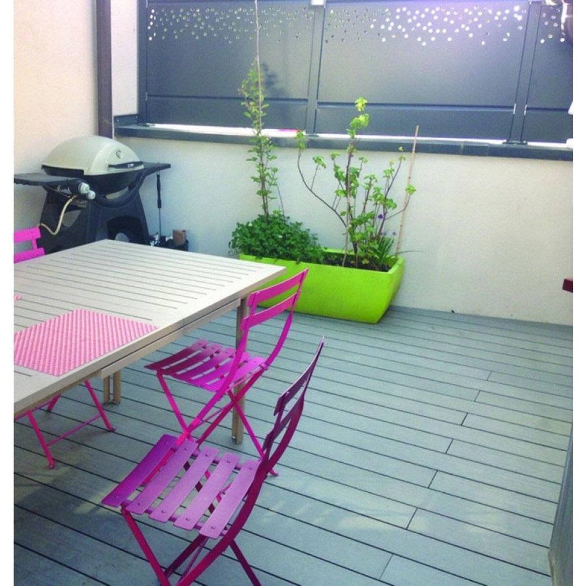 GREEN OUTSIDE Pack Lames de terrasse alvéolaire Gris