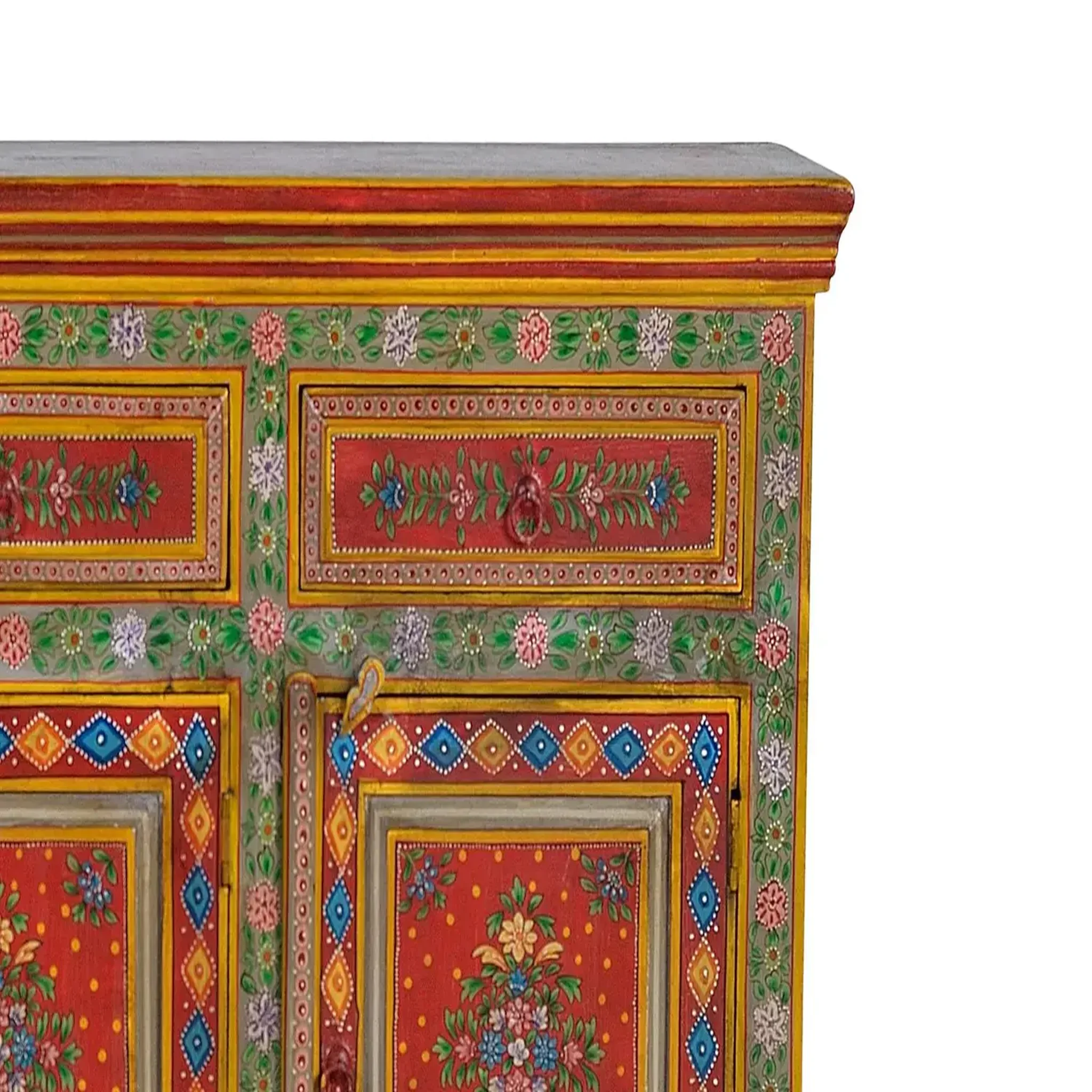 Voir la diapositive 2 : GINER Y COLOMER SL Buffet en bois de manguier 140cm style ethnique rustique