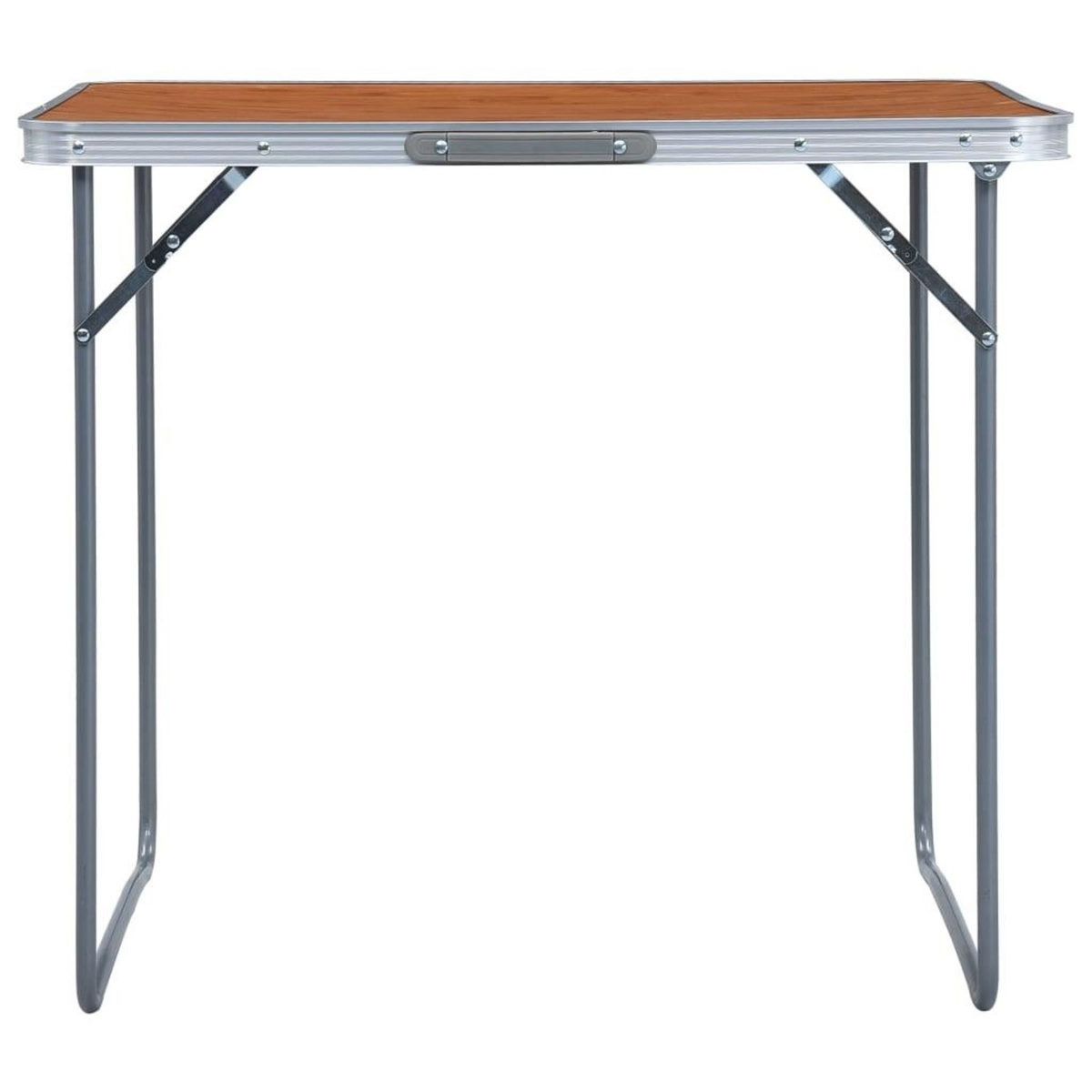 VIDAXL Table pliable de camping avec cadre en metal 80x60 cm