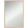 HOMCOM Miroir mural rectangulaire dim. 50L x 70H cm cadre MDF aspect bois clair