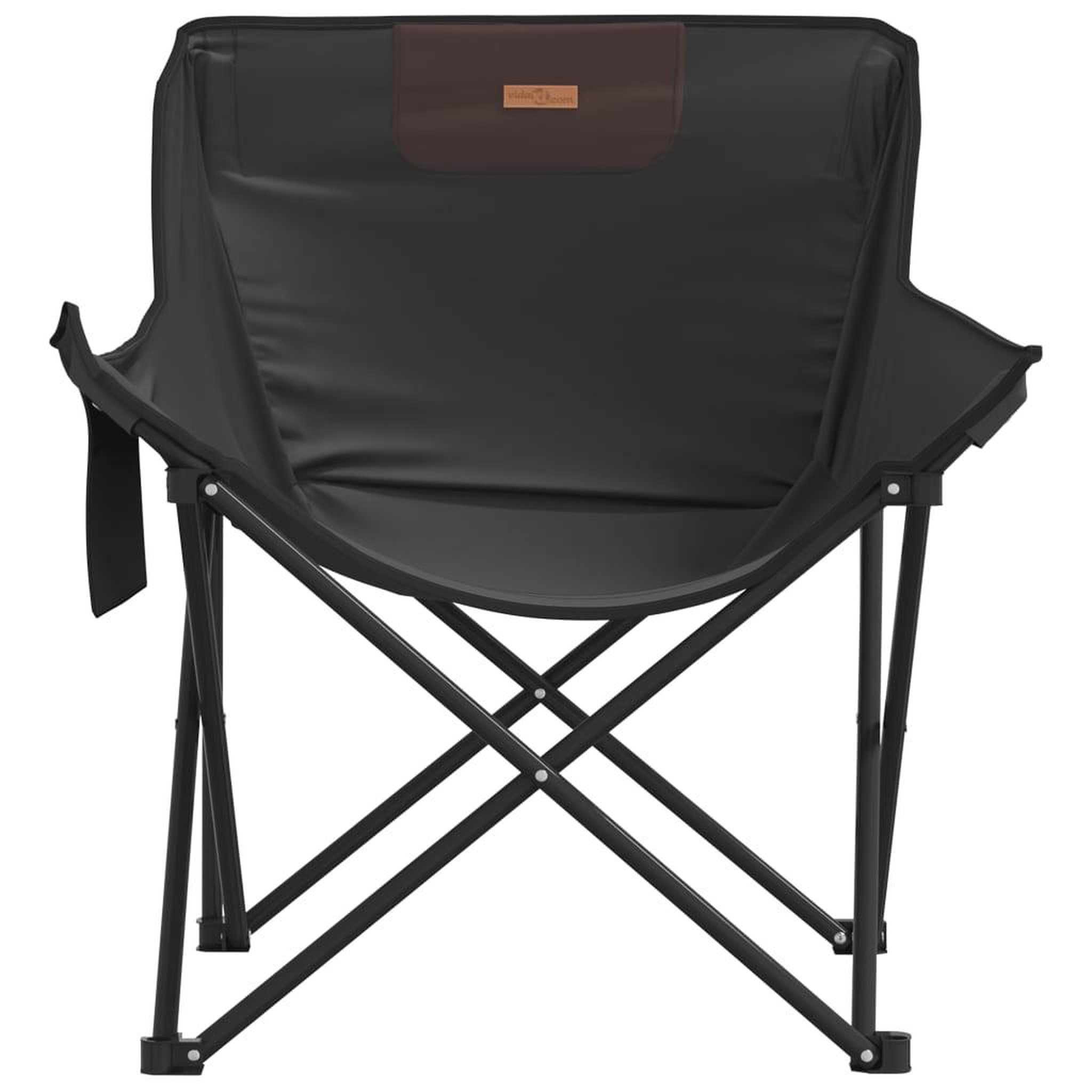 Voir la diapositive 5 : VIDAXL Chaise de camping avec poche pliable lot de 2 noir