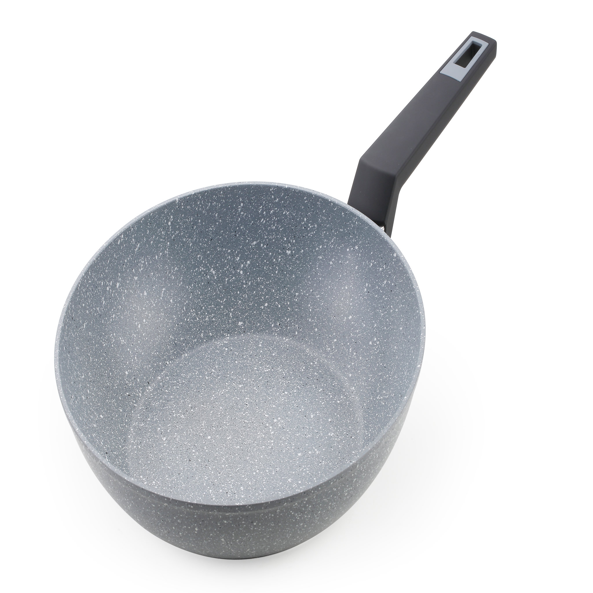 Arthur Martin Wok 28cm moucheté gris en aluminium forgé