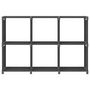 Voir la diapositive 2 : VIDAXL Etagere d'affichage 6 cubes Gris 103x30x72,5 cm Tissu