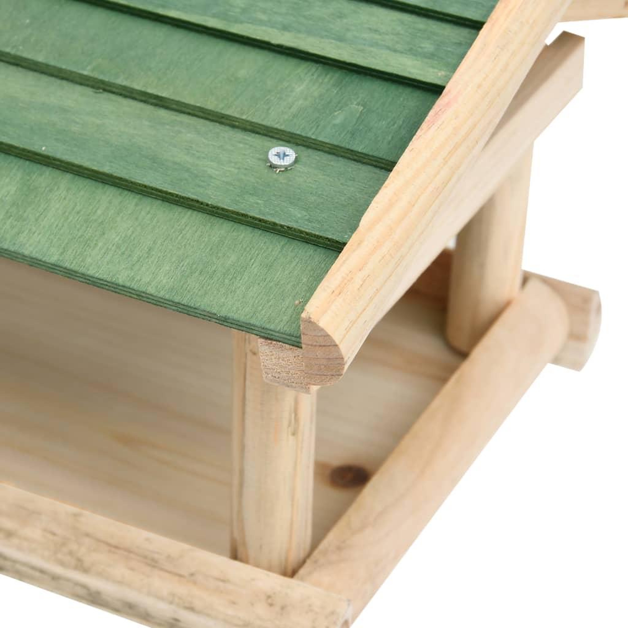 Voir la diapositive 5 : VIDAXL Mangeoire a oiseaux bois de sapin 35x29,5x21 cm
