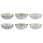 BJORN Bol PATTERN Ø21cm - 6 pièces - Eclipse