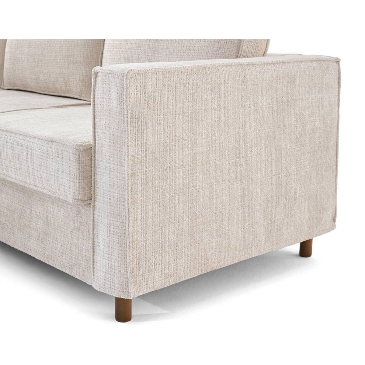 LISA DESIGN Jake - canapé déhoussable d'angle gauche 5 places en velours texturé