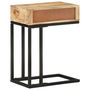 Voir la diapositive 4 : VIDAXL Table d'appoint en forme d'U 45x30x61cm Bois de manguier massif