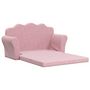 Voir la diapositive 4 : VIDAXL Canape-lit pour enfants 2 places rose peluche douce
