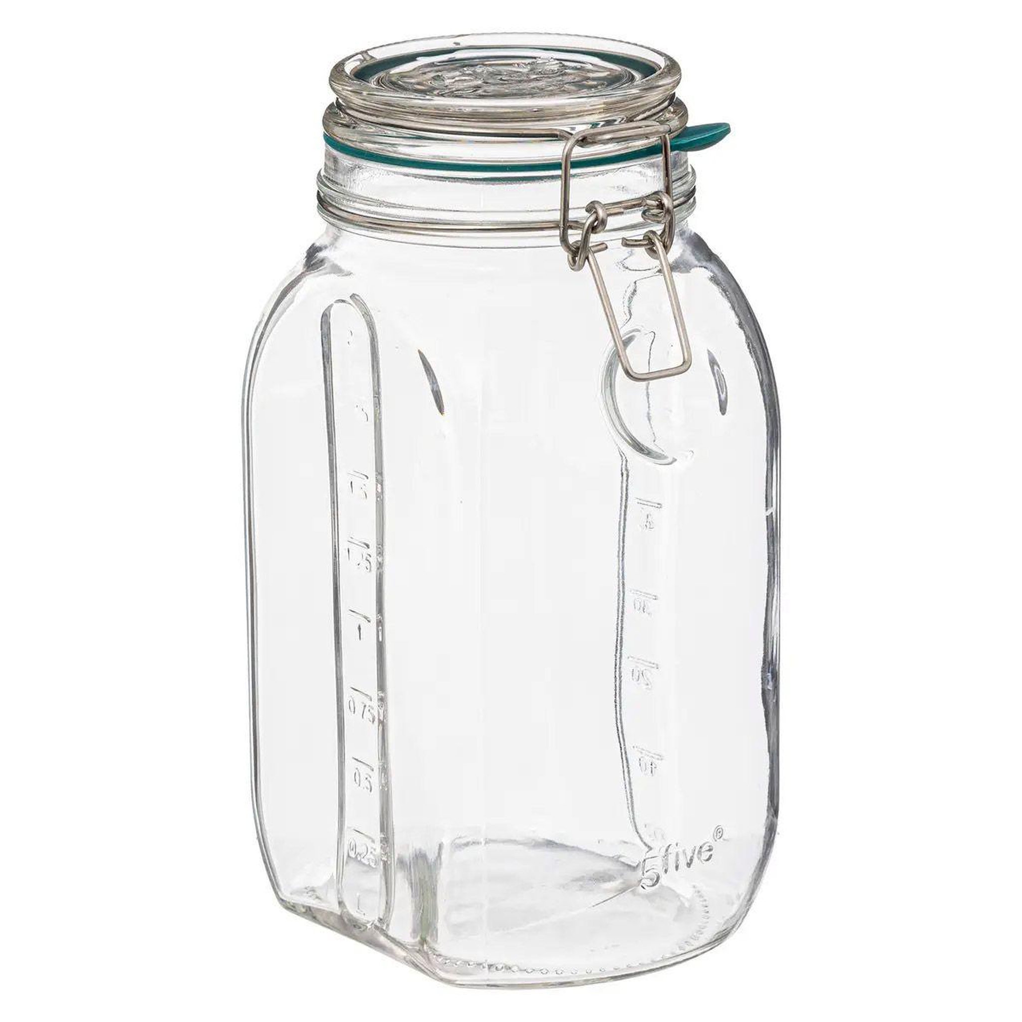 FIVE Bocal en Verre Gradué  Jarro  2L Transparent