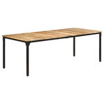 VIDAXL Table de salle a manger 220x100x76 cm Bois de manguier brut