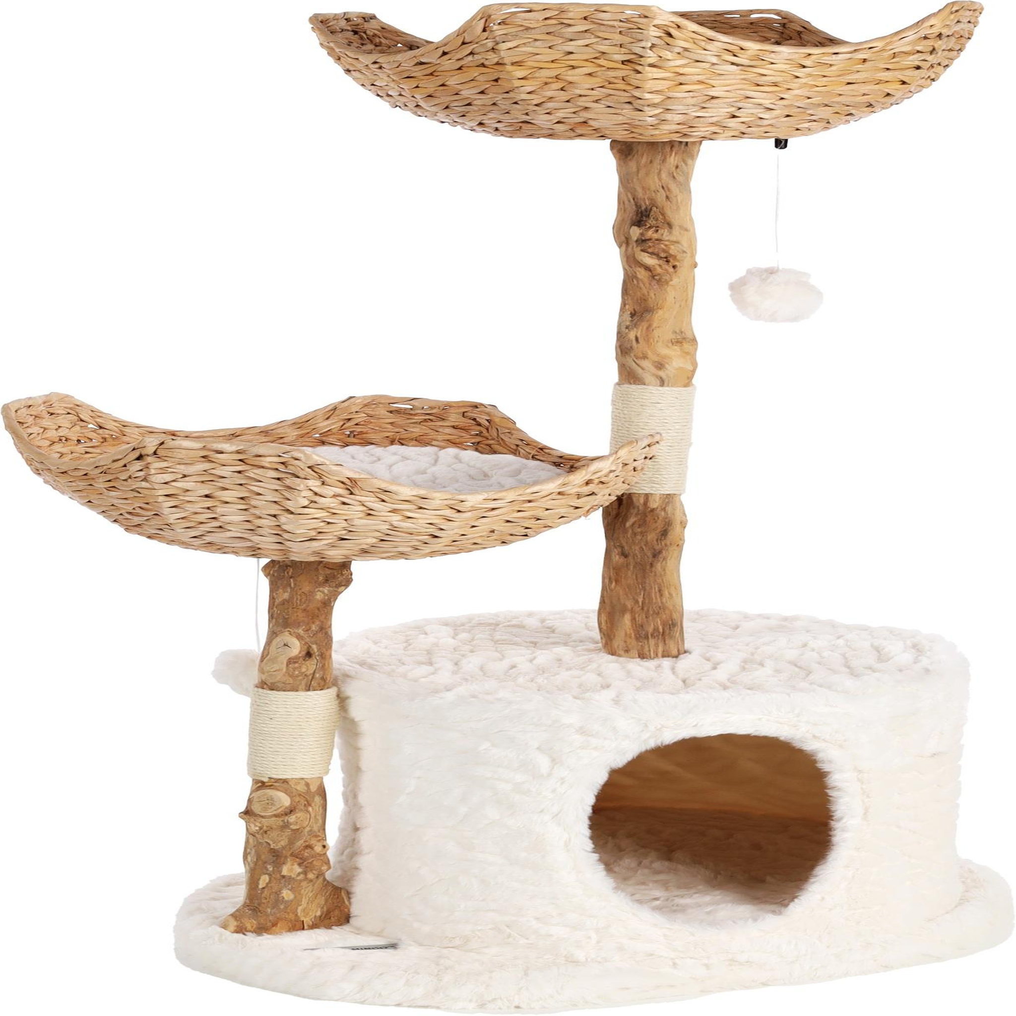 Eden Arbre a chat moderne avec corde et panier