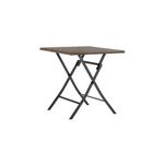 CENTRALE BRICO Table De Repas Bistro Zena Carré Brun 4 Personnes