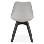 Voir la diapositive 5 : Paris Prix Chaise Design  Toledo  82cm Gris & Noir