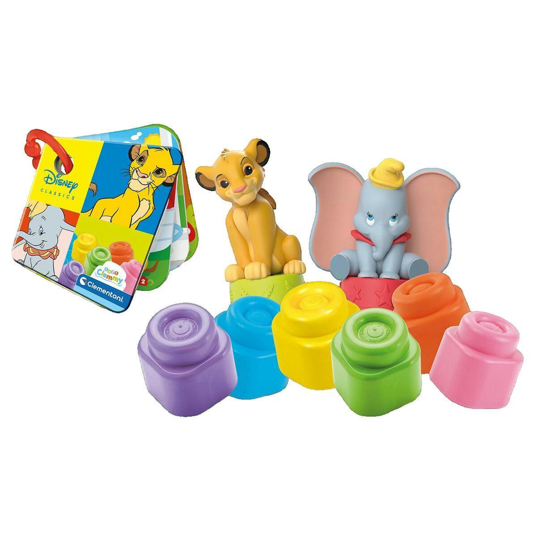 Voir la diapositive 3 : CLEMENTONI Disney Baby - Clementoni - Coffret Disney Classics Clemmy - 6 cubes - Fabriqué en Italie