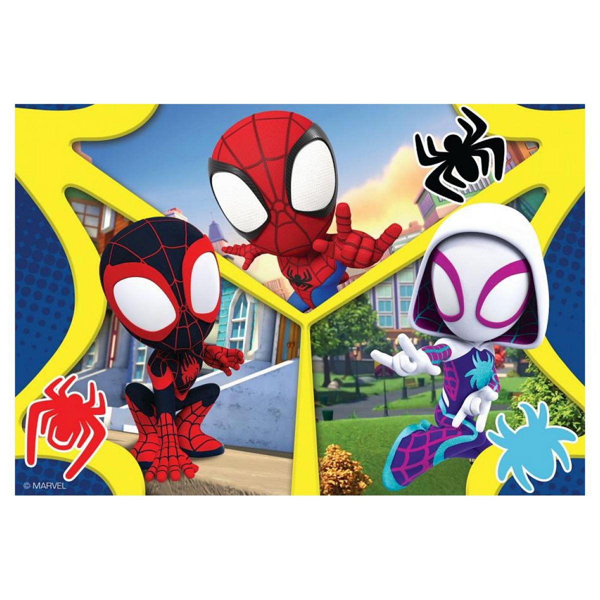RAVENSBURGER Puzzles 2x24 p - les aventures de Spidey et ses amis