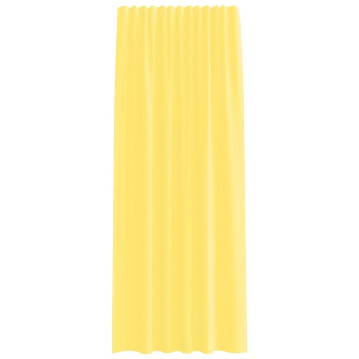 VIDAXL Rideaux en voile avec boucles 2 pcs jaune 140x245 cm
