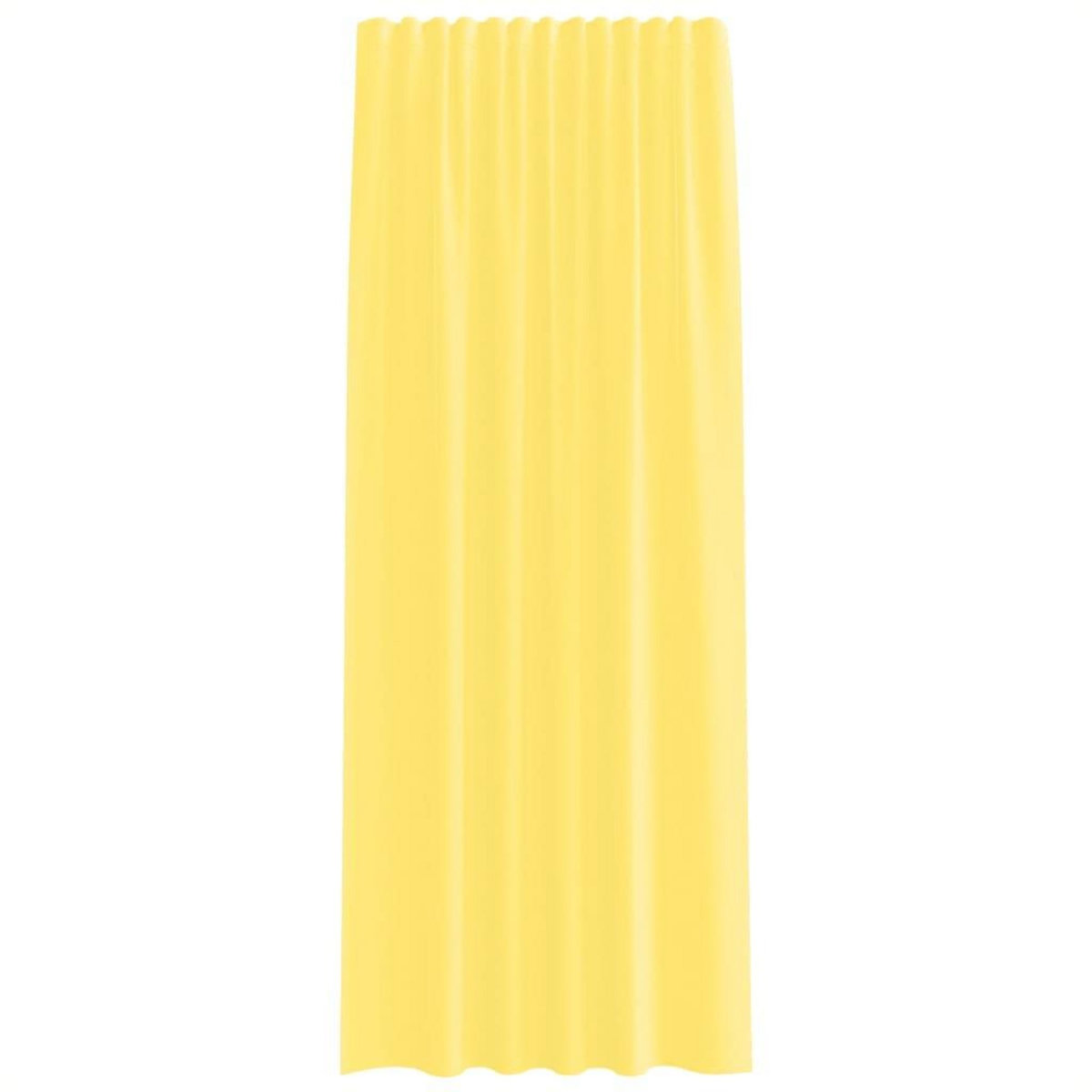 VIDAXL Rideaux en voile avec boucles 2 pcs jaune 140x245 cm