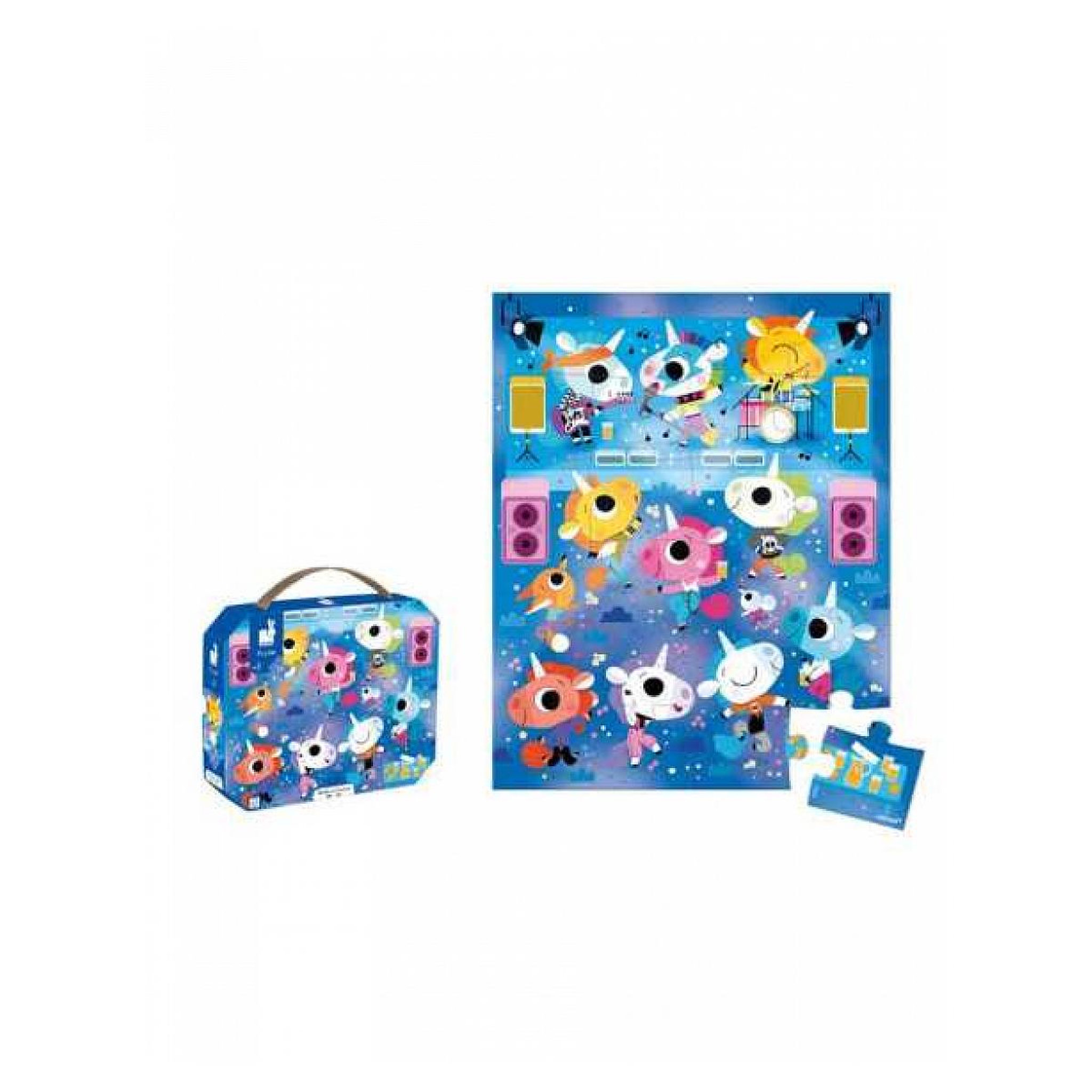 Voir la diapositive 4 : JANOD puzzle le concert rock des licornes 24 pieces