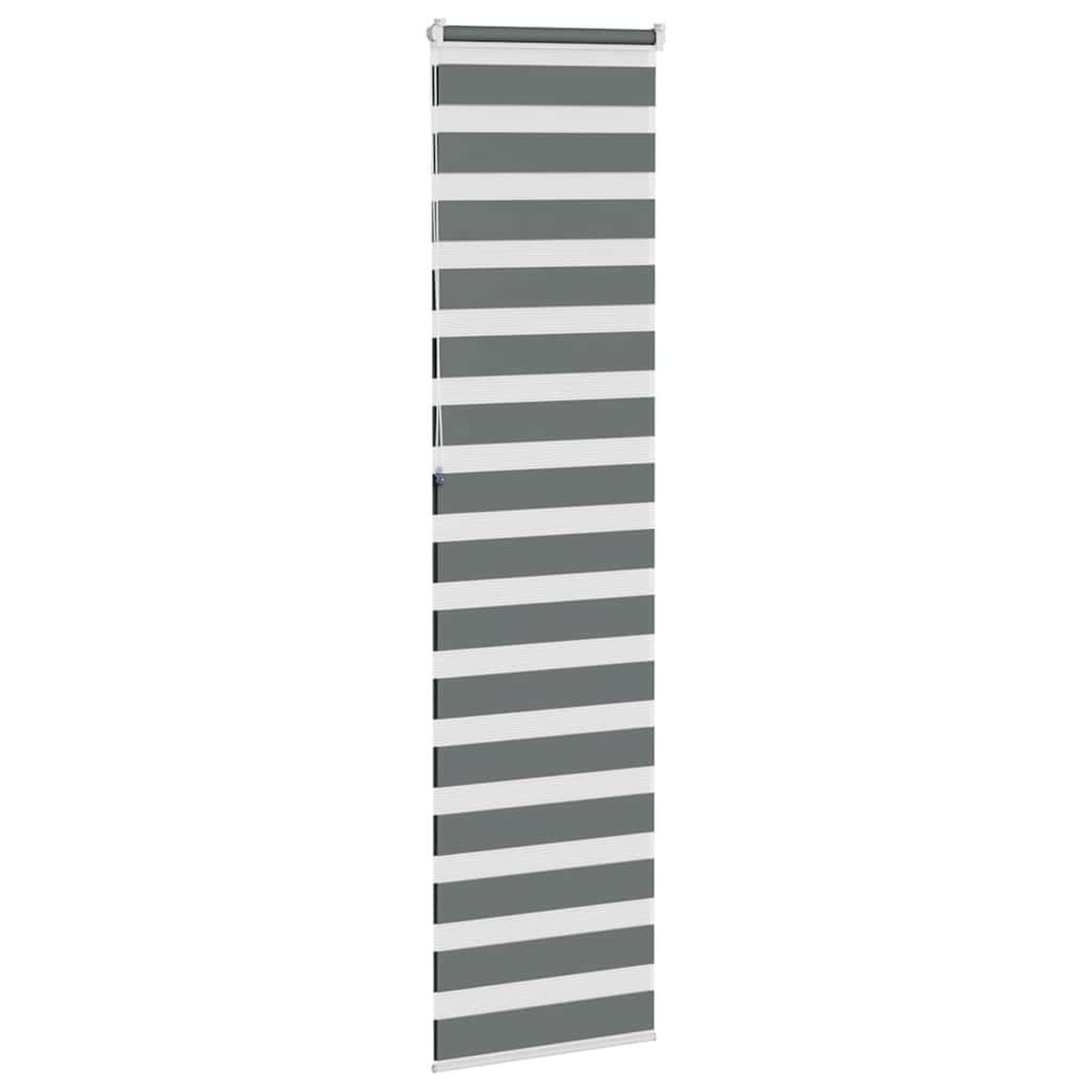 Voir la diapositive 4 : VIDAXL Store zebre gris fonce largeur du tissu 60,9 cm polyester