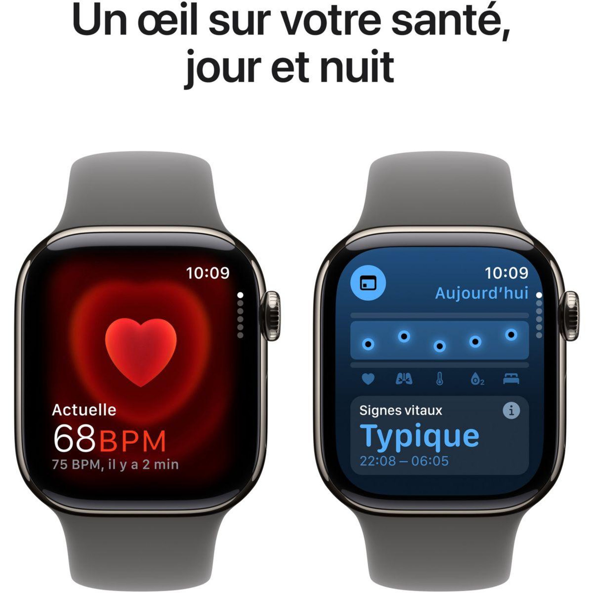 Voir la diapositive 5 : APPLE Montre connectée Serie 10 46mm Titane Naturel S/M Cell