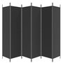 Voir la diapositive 4 : VIDAXL Cloison de separation 6 panneaux Noir 300x200 cm Tissu
