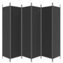 Voir la diapositive 4 : VIDAXL Cloison de separation 6 panneaux Noir 300x200 cm Tissu